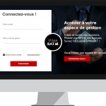 Ordi ecran connexion extranet